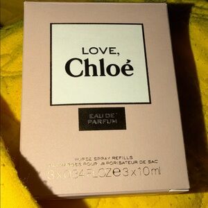 🌟 NIB☀️Chloe Love Eau de Parfum - Pink Box 3 .34 oz purse refill